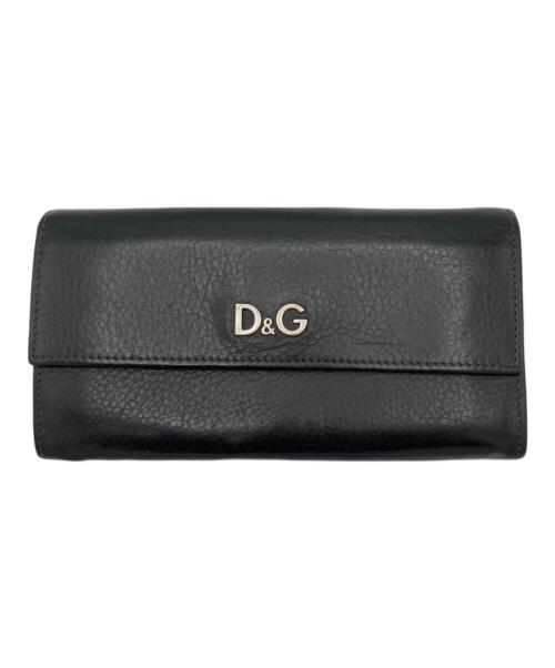 DOLCE & GABBANA（ドルチェ＆ガッバーナ）DOLCE & GABBANA (ドルチェ＆ガッバーナ) 長財布 ブラックの古着・服飾アイテム