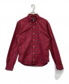 POLO RALPH LAURENポロ・ラルフローレン）の古着「チェックシャツ」｜レッド