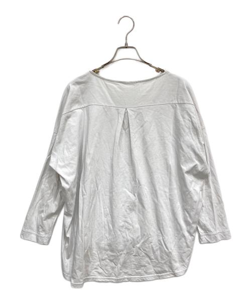 BEARDSLEY（ビアズリー）BEARDSLEY (ビアズリー) 敦賀フロント刺繍カットソー ラベンダー サイズ:表示なしの古着・服飾アイテム