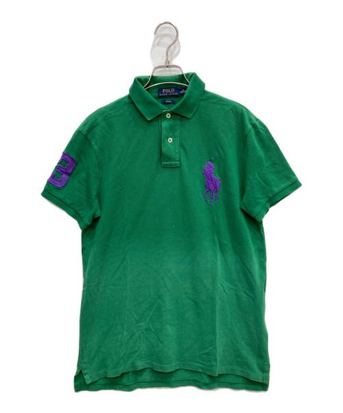 POLO RALPH LAUREN（ポロ・ラルフローレン）POLO RALPH LAUREN (ポロ・ラルフローレン) ビッグポニー刺繍ポロシャツ グリーン サイズ:Ⅿの古着・服飾アイテム
