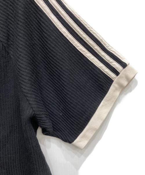 adidas Originals（アディダスオリジナル）adidas originals (アディダスオリジナル) ワッフルポロシャツ ブラック サイズ:Ⅿの古着・服飾アイテム