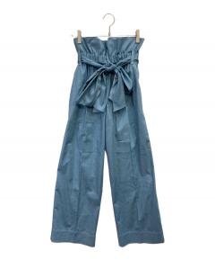中古・古着通販】soi-e (ソワ) コットンリネンデニムパンツ インディゴ