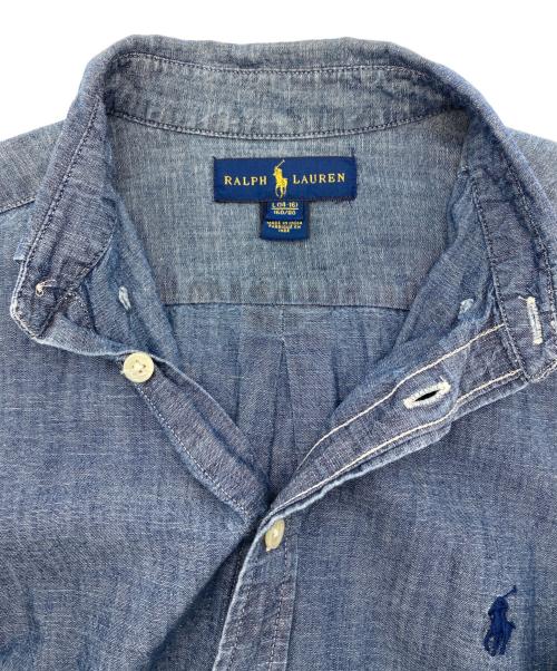RALPH LAUREN（ラルフローレン）RALPH LAUREN (ラルフローレン) ボタンダウンシャツ ブルー サイズ:Ⅼの古着・服飾アイテム