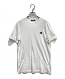 FRED PERRY（フレッドペリー）の古着「ロゴ刺繍Tシャツ」｜ホワイト
