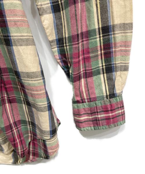 RALPH LAUREN（ラルフローレン）RALPH LAUREN (ラルフローレン) コットンチェックシャツ パープル サイズ:Ⅼの古着・服飾アイテム