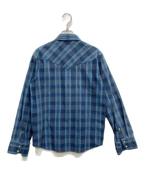 Patagonia（パタゴニア）Patagonia (パタゴニア) オーガニックコットンウェスタンシャツ ブルー サイズ:XSの古着・服飾アイテム