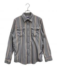 Patagonia（パタゴニア）の古着「ストライプシャツ」｜グレー