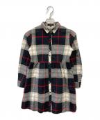 BURBERRY LONDONバーバリーロンドン）の古着「ノバチェックミニワンピース」｜ブラック