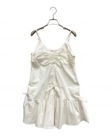 SLY（スライ）の古着「GATHER CAMI ショートワンピース」｜ホワイト