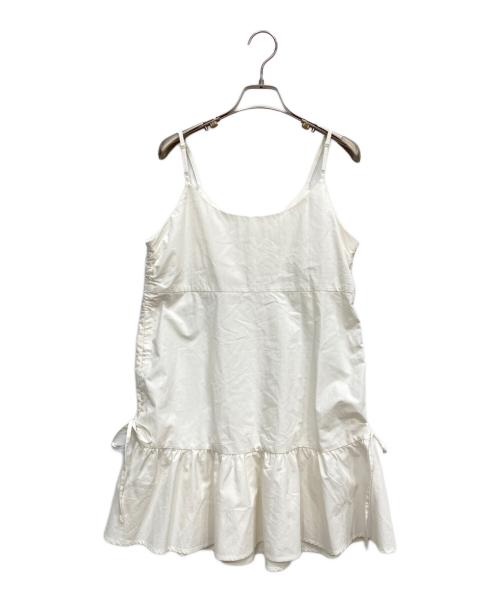 SLY（スライ）SLY (スライ) GATHER CAMI ショートワンピース ホワイト サイズ:FREEの古着・服飾アイテム