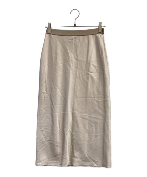 Thehighlights（ザハイライツ）thehighlights (ザハイライツ) satin 'skirt' midi-long ベージュ サイズ:表示なしの古着・服飾アイテム