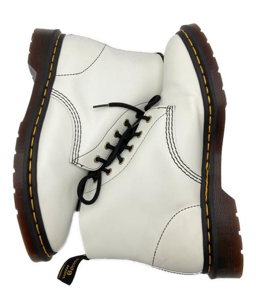 Dr.Martens（ドクターマーチン）Dr.Martens (ドクターマーチン) 101 ARC 6ホールブーツ ホワイト サイズ:26.5cmの古着・服飾アイテム