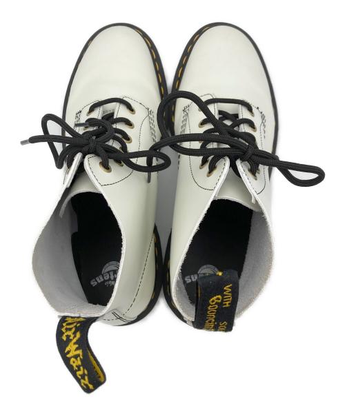 Dr.Martens（ドクターマーチン）Dr.Martens (ドクターマーチン) 101 ARC 6ホールブーツ ホワイト サイズ:26.5cmの古着・服飾アイテム