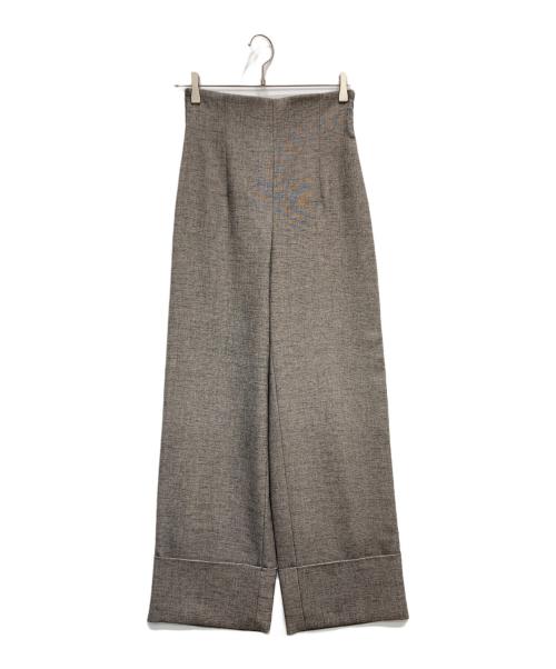 CLAN（クラン）CLAN (クラン) HIGH WAIST WIDE PANTS グレー サイズ:1の古着・服飾アイテム