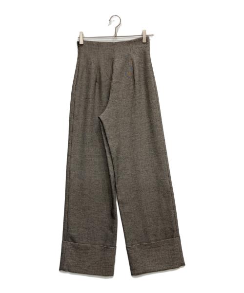 CLAN（クラン）CLAN (クラン) HIGH WAIST WIDE PANTS グレー サイズ:1の古着・服飾アイテム