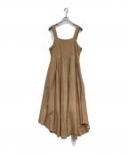 LEINWANDEラインヴァンド）の古着「belted Linen Dress」｜ベージュ