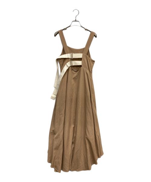LEINWANDE（ラインヴァンド）LEINWANDE (ラインヴァンド) belted Linen Dress ベージュ サイズ:FREEの古着・服飾アイテム