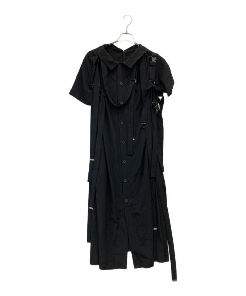 B Yohji Yamamoto（ビーヨウジヤマモト）B Yohji Yamamoto (ビーヨウジヤマモト) バンテージデザインドレス ブラック サイズ:1の古着・服飾アイテム