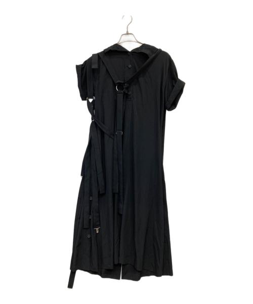 B Yohji Yamamoto（ビーヨウジヤマモト）B Yohji Yamamoto (ビーヨウジヤマモト) バンテージデザインドレス ブラック サイズ:1の古着・服飾アイテム