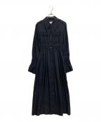 AKIRA NAKAアキラナカ）の古着「Shirring shirt dress BK」｜ブラック