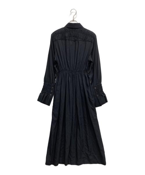 AKIRA NAKA（アキラナカ）AKIRA NAKA (アキラナカ) Shirring shirt dress BK ブラック サイズ:SIZE1の古着・服飾アイテム