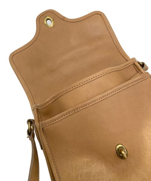 COACH（コーチ）COACH (コーチ) ターンロックショルダーバッグ ベージュの古着・服飾アイテム