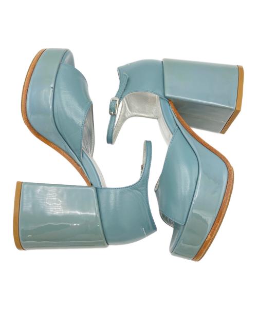 MM6 Maison Margiela（エムエムシックスメゾンマルジェラ）MM6 Maison Margiela (エムエムシックスメゾンマルジェラ) サンダル ブルー サイズ:23.5cmの古着・服飾アイテム