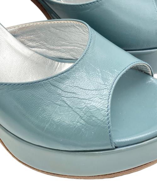 MM6 Maison Margiela（エムエムシックスメゾンマルジェラ）MM6 Maison Margiela (エムエムシックスメゾンマルジェラ) サンダル ブルー サイズ:23.5cmの古着・服飾アイテム