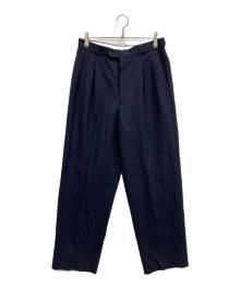 EMPORIO ARMANI（エンポリオ アルマーニ）の古着「ウールパンツ」｜ネイビー