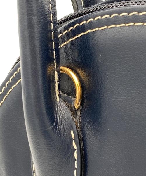 Yves Saint Laurent（イヴサンローラン）Yves Saint Laurent (イヴサンローラン) Yカットアウトハンドバッグ ネイビーの古着・服飾アイテム