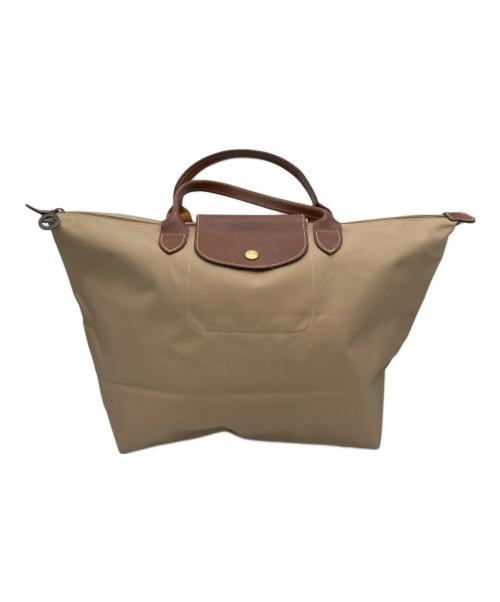 LONGCHAMP（ロンシャン）LONGCHAMP (ロンシャン) ルプリアージュ M トートバッグ ベージュの古着・服飾アイテム