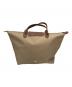 LONGCHAMP (ロンシャン) ルプリアージュ M トートバッグ ベージュ：5000円