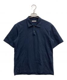 UNITED ARROWS（ユナイテッドアローズ）の古着「ポンチ ポロシャツ UA COZY」｜ネイビー
