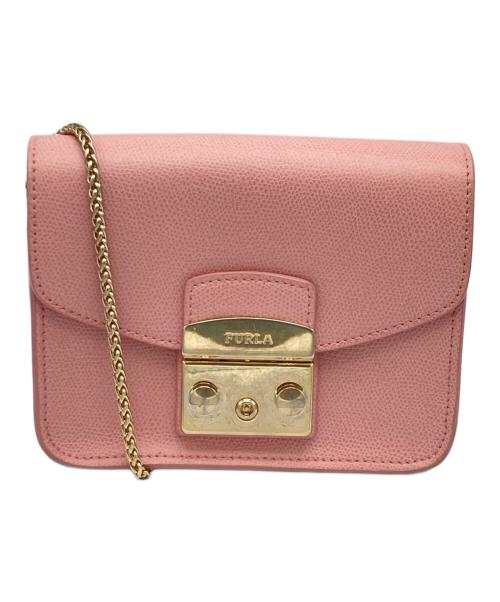 FURLA（フルラ）FURLA (フルラ) メトロポリス ショルダーバッグ ピンクの古着・服飾アイテム