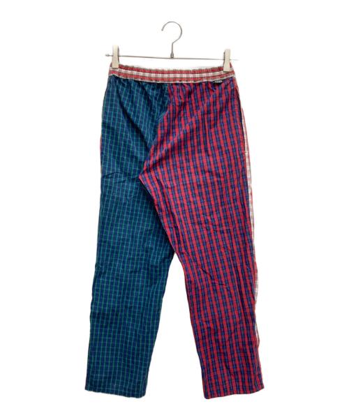Gosha Rubchinskiy（ゴーシャラブチンスキー）Gosha Rubchinskiy (ゴーシャラブチンスキー) チェック柄 マルチカラー イージーパンツ レッド サイズ:Sの古着・服飾アイテム