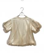 Acka.エーシーケーエー）の古着「tulle volume tee」｜アイボリー