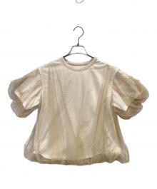 Acka.（エーシーケーエー）の古着「tulle volume tee」｜アイボリー