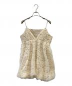 NOTRE emorノートルエモア）の古着「tulle mini dress」｜アイボリー