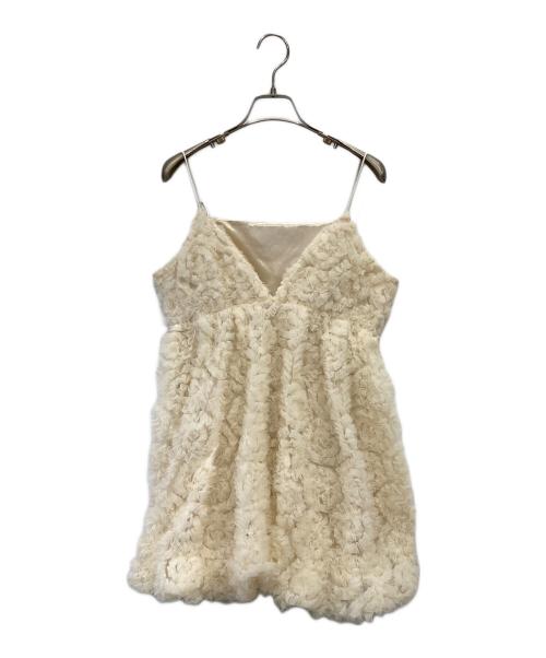 NOTRE emor（ノートルエモア）notre emor (ノートルエモア) tulle mini dress アイボリー サイズ:FREEの古着・服飾アイテム