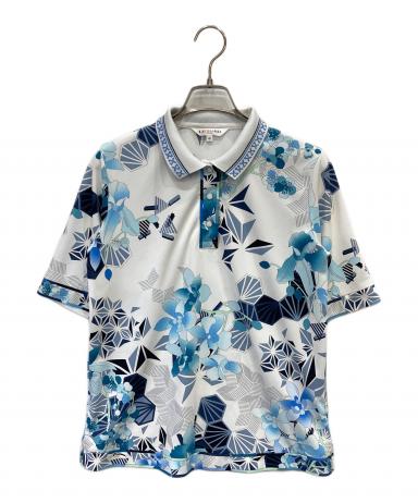 LEONARD SPORT（レオナール ） 花柄刺繍ポロシャツホワイト M 中古・古着通販】LEONARD SPORT (レオナール スポーツ) 花柄ポロシャツ