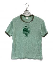 sports wear（スポーツウェア）の古着「リンガーTシャツ」｜グリーン