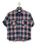 MYTHINKSマイシンクス）の古着「heavy flannel shirt」｜ブルー