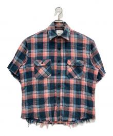 MYTHINKS（マイシンクス）の古着「heavy flannel shirt」｜ブルー