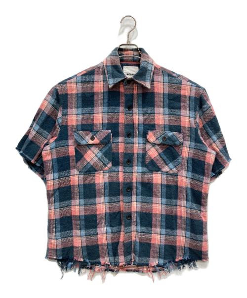 MYTHINKS（マイシンクス）MYTHINKS (マイシンクス) heavy flannel shirt ブルー サイズ:表示なしの古着・服飾アイテム
