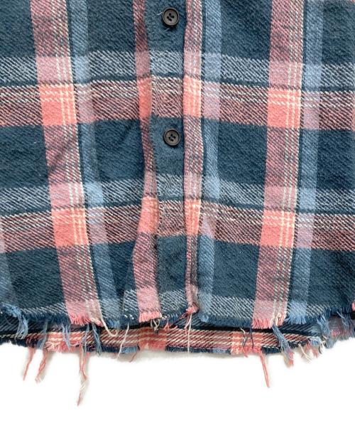 MYTHINKS（マイシンクス）MYTHINKS (マイシンクス) heavy flannel shirt ブルー サイズ:表示なしの古着・服飾アイテム