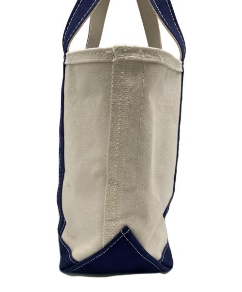 L.L.Bean（エルエルビーン）L.L.Bean (エルエルビーン) ボートアンドトートバッグ アイボリー×ブルーの古着・服飾アイテム