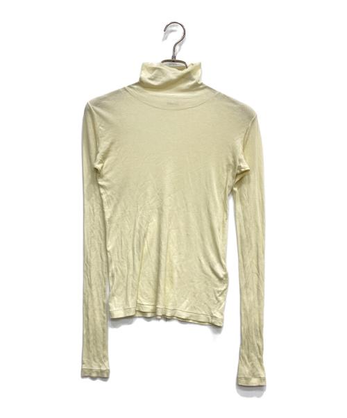 AURALEE（オーラリー）AURALEE (オーラリー) HIGH GAUGE SHEER RIB TURTLE NECK イエロー サイズ:1の古着・服飾アイテム