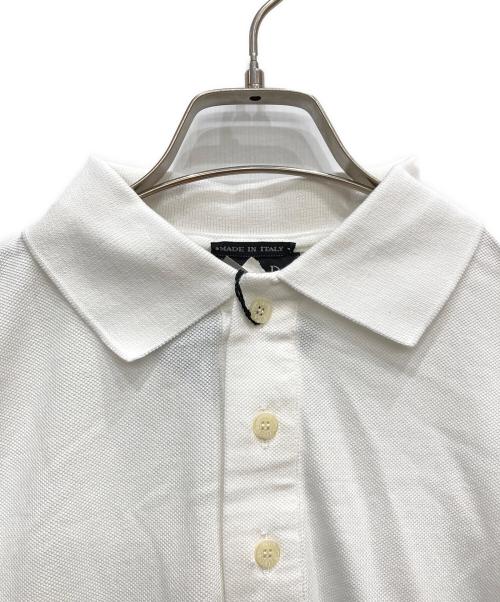 Christian Dior（クリスチャン ディオール）Christian Dior (クリスチャン ディオール) ポロシャツ ホワイト サイズ:Ⅼ 未使用品の古着・服飾アイテム