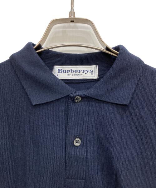 Burberry's（バーバリーズ）Burberry's (バーバリーズ) ポロシャツ ネイビー サイズ:Ⅼ 未使用品の古着・服飾アイテム