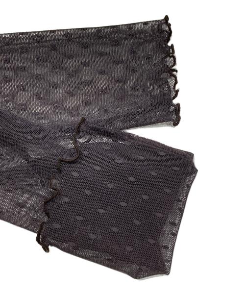 Spick and Span（スピック＆スパン）Spick and Span (スピック＆スパン) ドットチュールハイネックプルオーバー ブラウン サイズ:FREEの古着・服飾アイテム